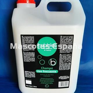 BUBBLES Champú Uso Frecuente Extracto Aloe Vera & Bamboo 5L - Imagen 1