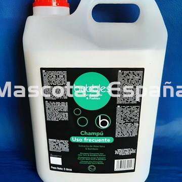 BUBBLES Champú Uso Frecuente Extracto Aloe Vera & Bamboo 5L - Imagen 1