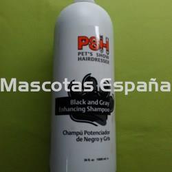 PSH Black and Gray Enhancing Shampoo (Champú Potenciador de Negro y Gris) 1L - Imagen 1