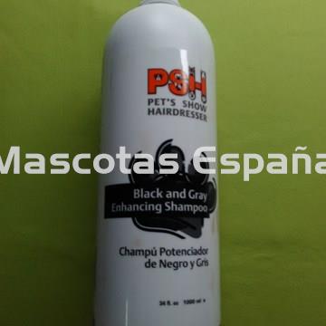 PSH Black and Gray Enhancing Shampoo (Champú Potenciador de Negro y Gris) 1L - Imagen 1