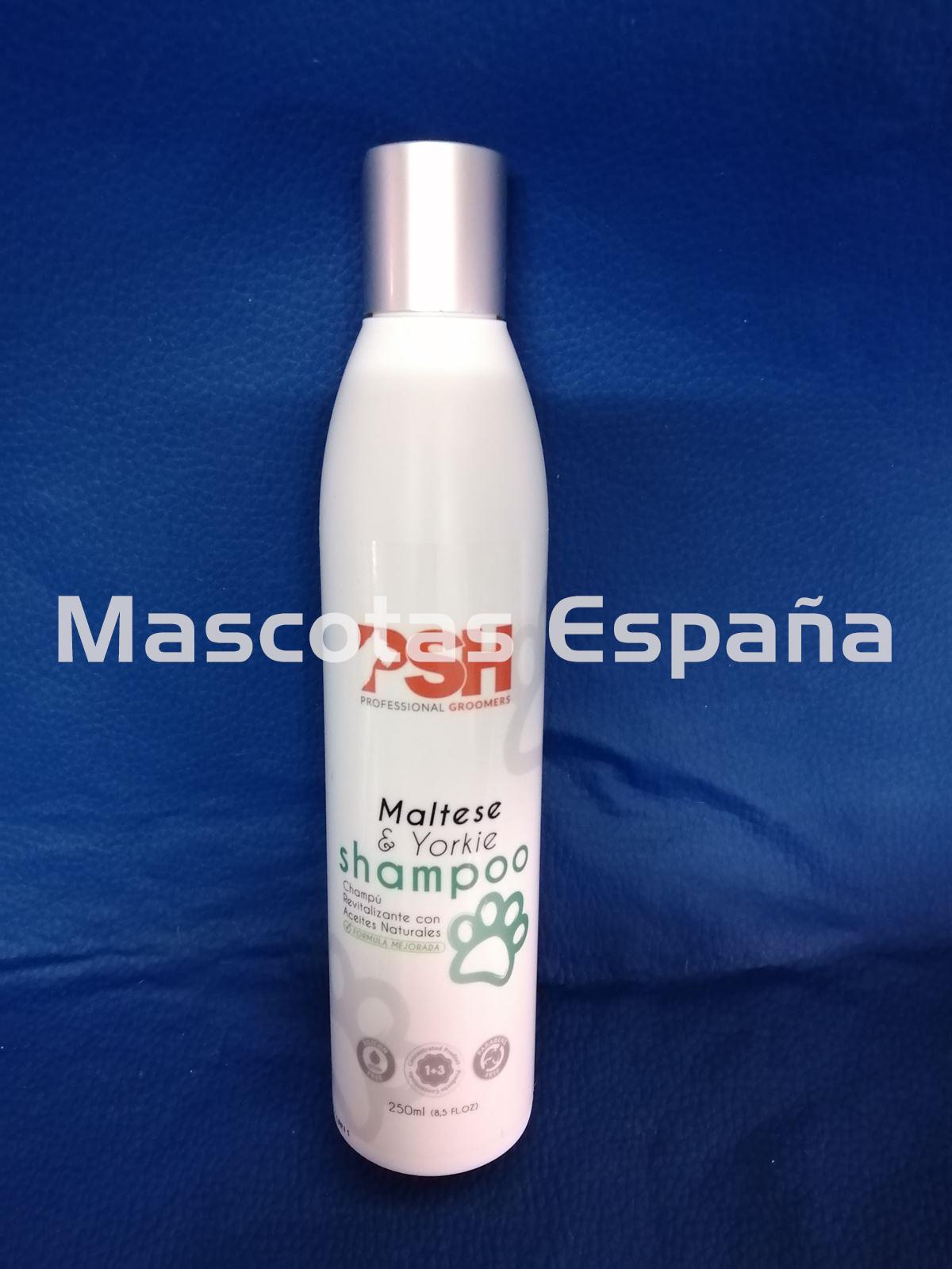 PSH Maltes & Yorkie Shampoo (Champú revitalizante con aceites naturales) 250ml - Imagen 1