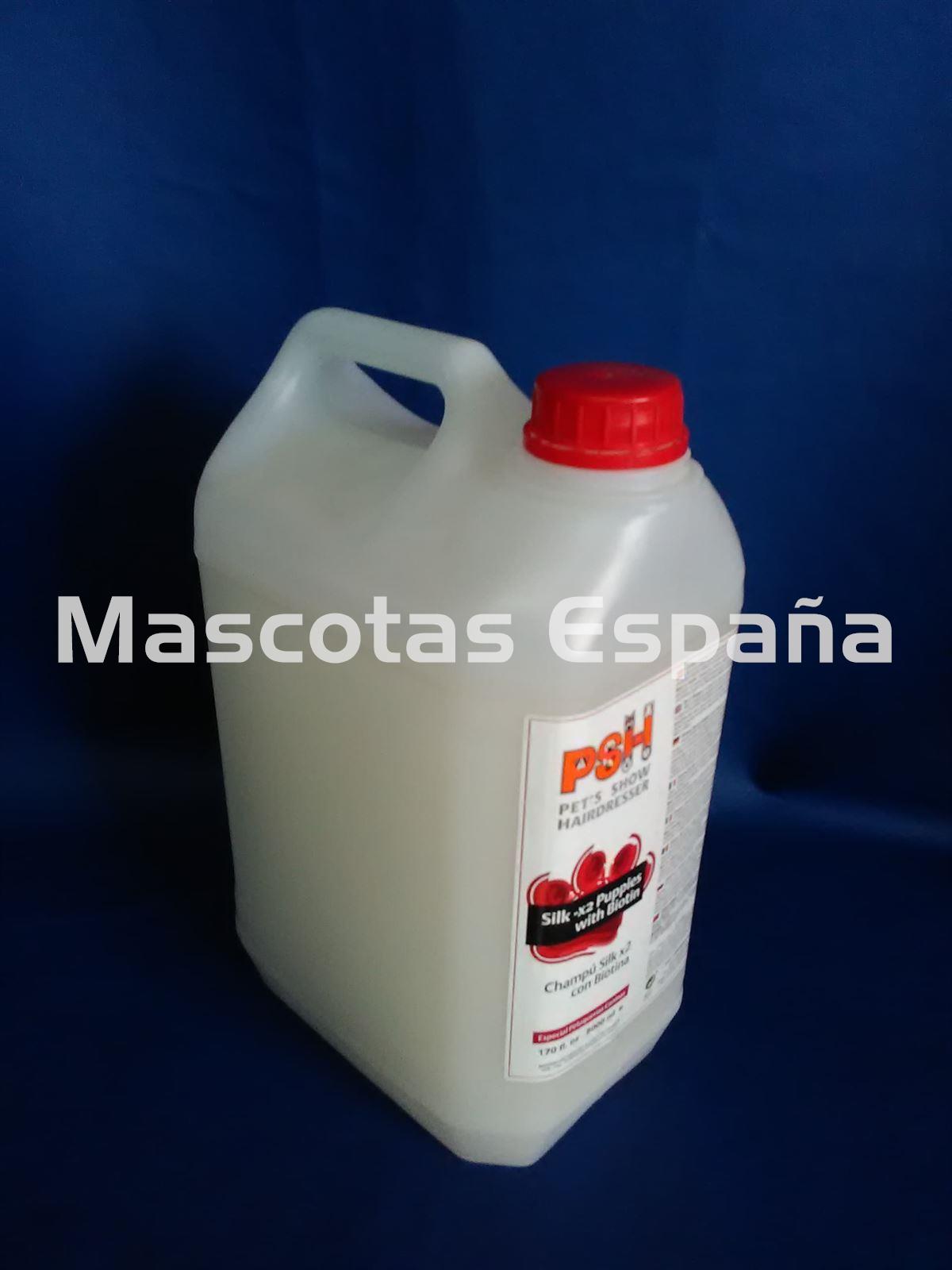 PSH Silk-X2 Puppies With Biotin Shampoo (Champú Silk X2 con Biotina) 5L - Imagen 1