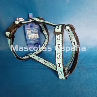 RECORD Arnés H Nylon Ajustable Huesos S Azul - Imagen 1