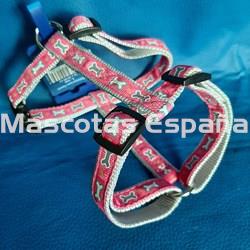 RECORD Arnés H Nylon Ajustable S Fucsia - Imagen 1