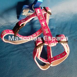 RECORD Arnés H Nylon Ajustable XS Fucsia - Imagen 1