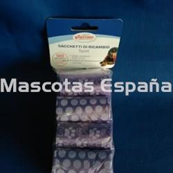 RECORD Bolsas Higiénicas Modelo Spot Pack 9 Rollos (20 Bolsas/Rollo) Malva - Imagen 1
