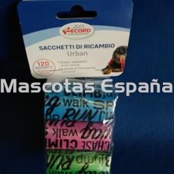 RECORD Bolsas Higiénicas Modelo URBAN Pack 6 Rollos (20 Bolsas/Rollo) - Imagen 1