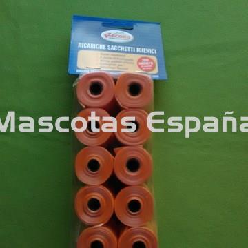RECORD Bolsas Higiénicas Pack 10 Rollos NARANJA - Imagen 1