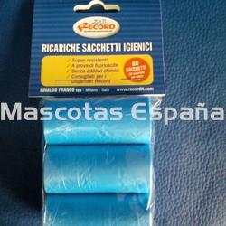 RECORD Bolsas Higiénicas Pack 3 Rollos AZUL - Imagen 1