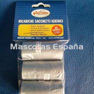 RECORD Bolsas Higiénicas Pack 3 Rollos GRIS - Imagen 1