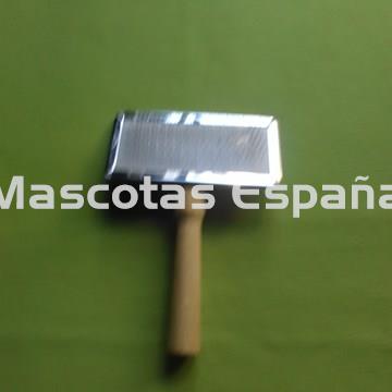 RECORD Carda Metálica con Mango Madera P (11,5x9cm) - Imagen 1