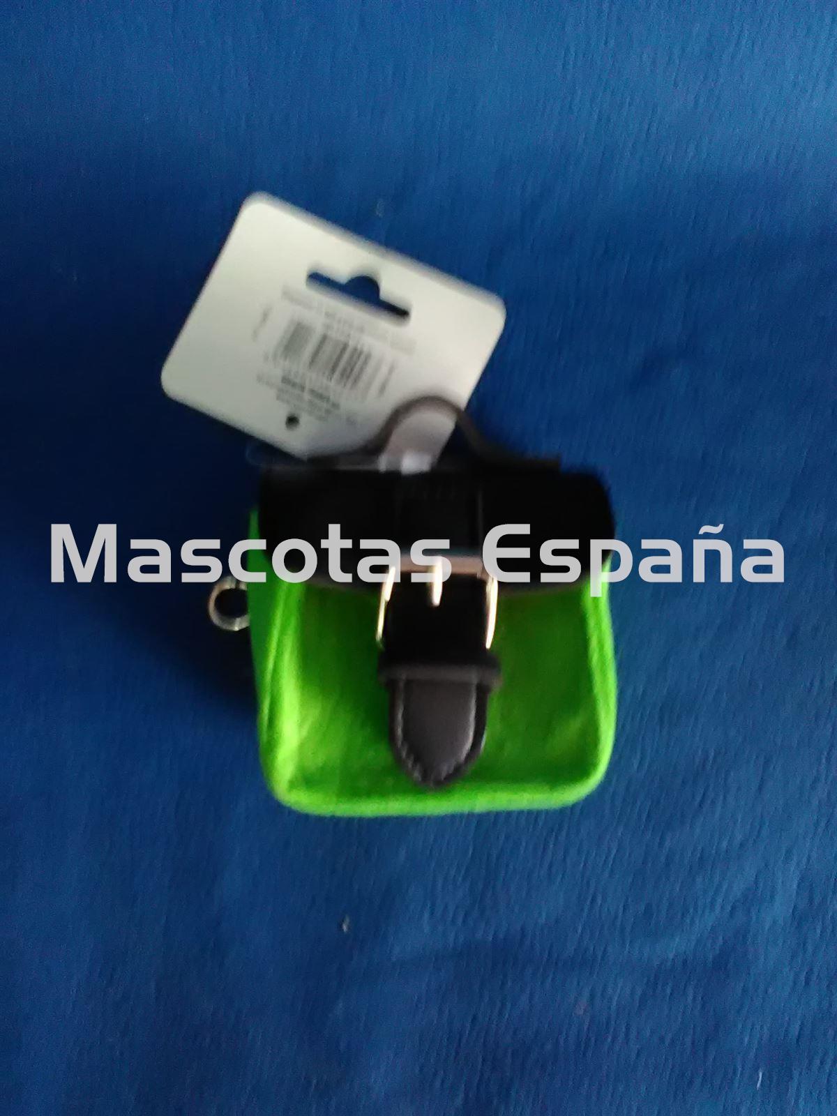 RECORD Dispensador Bolsas en Fieltro con Mosquetón (Negro/Verde) - Imagen 1