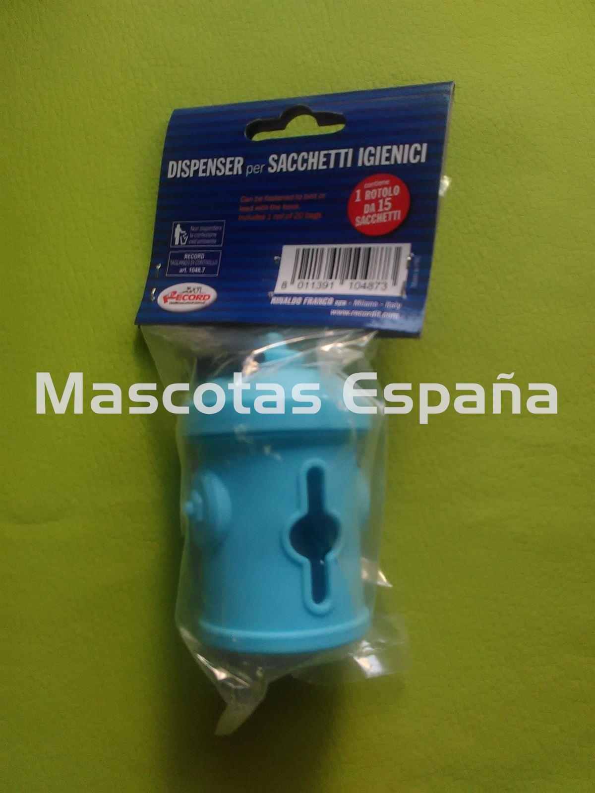 RECORD Dispensador Hidrante (Azul) Con rollo 15 Bolsas - Imagen 1
