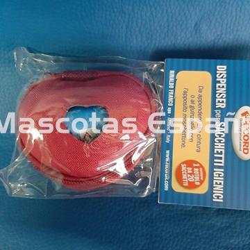 RECORD Dispensador Nylon Corazón (Rojo) + Rollo 20 Bolsas - Imagen 1