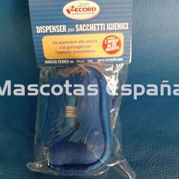RECORD Dispensador Nylon Hueso (Azul) + Rollo 20 Bolsas - Imagen 1