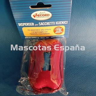 RECORD Dispensador Nylon Hueso (Rojo) + Rollo 20 bolsas - Imagen 1