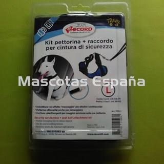RECORD Juego Enganche Y Arnes (Acolchado) Seguridad Coche L Cuello(54-74cm) Pecho(68-92cm) - Imagen 1