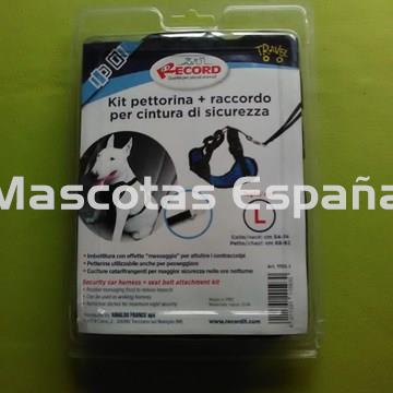 RECORD Juego Enganche Y Arnes (Acolchado) Seguridad Coche L Cuello(54-74cm) Pecho(68-92cm) - Imagen 1