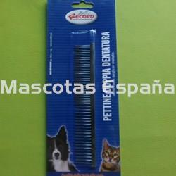 RECORD Peine Doble Dentadura Metálico 16cm - Imagen 1