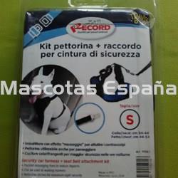 RECORD Petral+Correa Seguridad Coche (Acolchado) S Cuello(34-44cm) Pecho(44-54cm) - Imagen 1