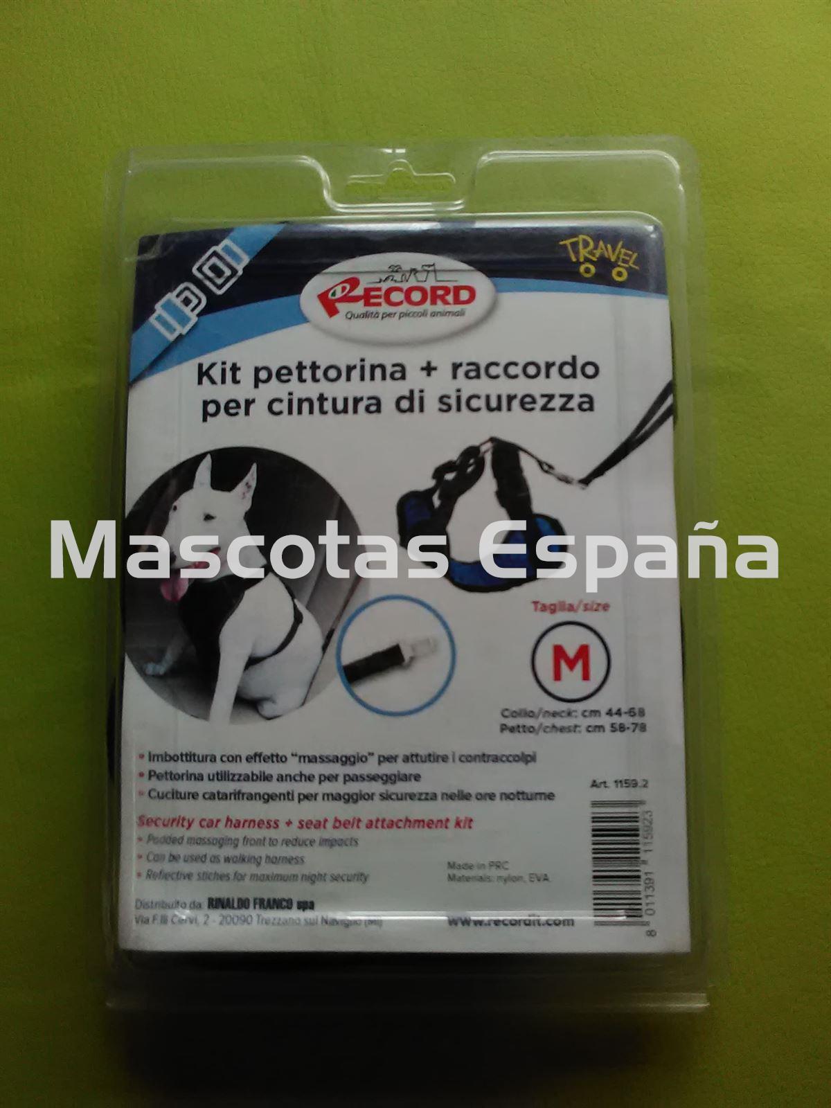 RECORD Petral+Ramal Seguridad Coche (Acolchado) M Cuello(44-68cm) Pecho(58-78) - Imagen 1