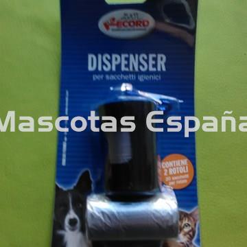 RECORD Porta Bolsas Cubo Con Dos Rollos 20 Bolsas (Negro) - Imagen 1