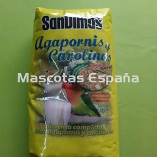 SAN DIMAS Agapornis y Carolinas 1Kg - Imagen 1