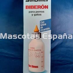 SAN DIMAS Biberón para Perros y Gatos (Con tetina de repuesto) - Imagen 1
