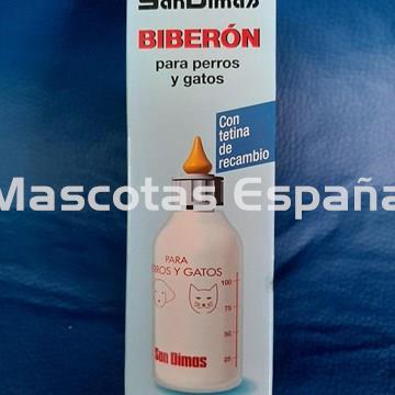 SAN DIMAS Biberón para Perros y Gatos (Con tetina de repuesto) - Imagen 1