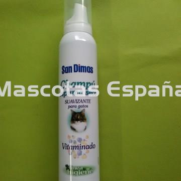 SAN DIMAS Champú Espuma Seca Suavizante para Gatos 200ml - Imagen 1