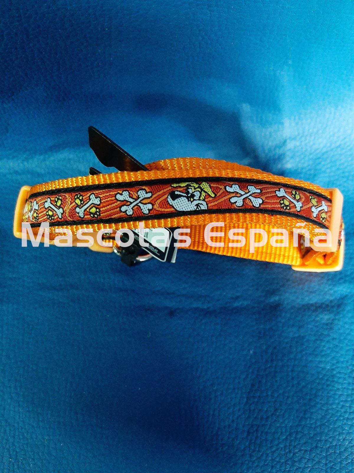 SAN DIMAS Collar BULLY 20x350-500mm Naranja - Imagen 1