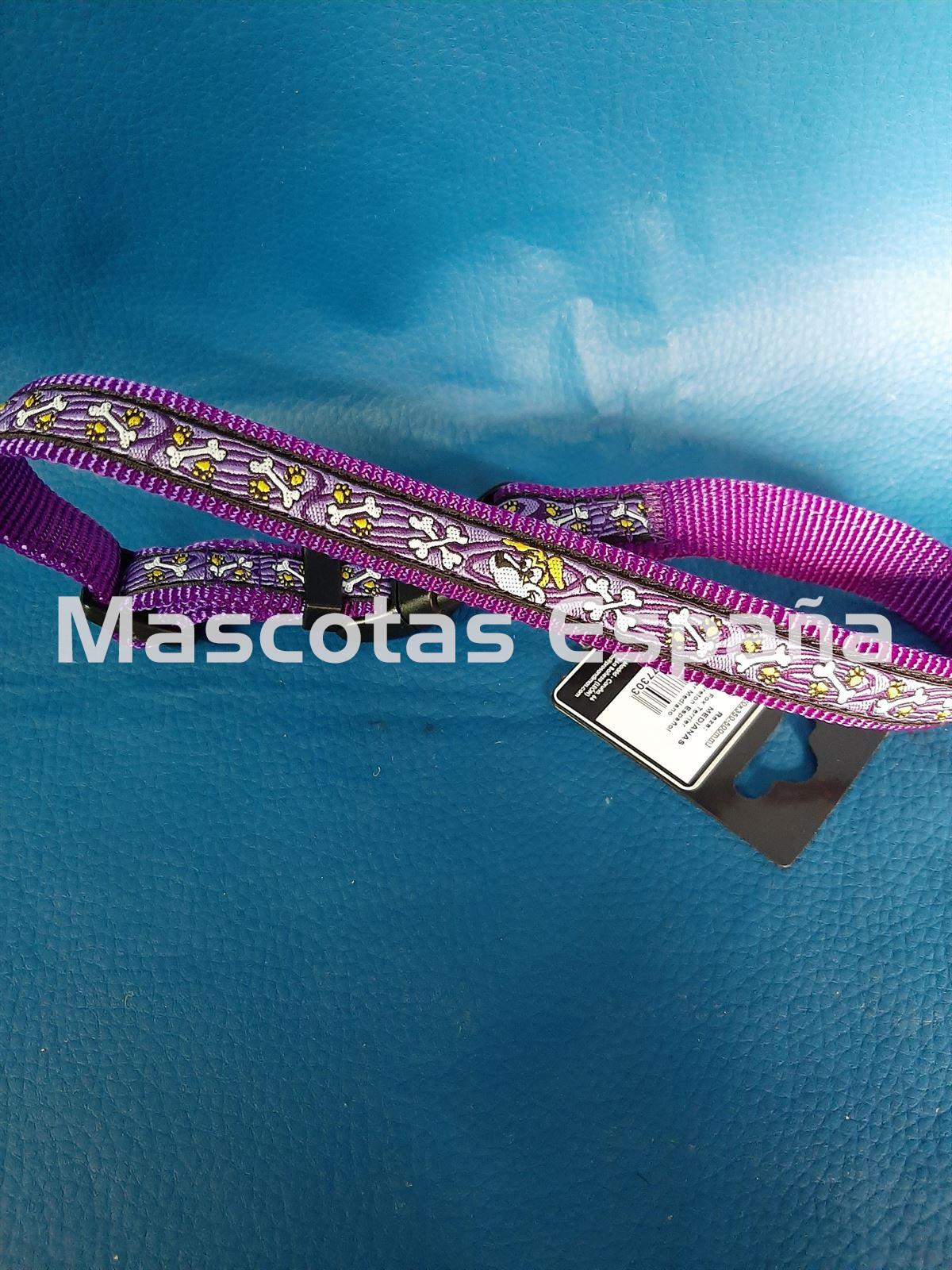 SAN DIMAS Collar BULLY Nylon (20x350-500mm) Morado - Imagen 1