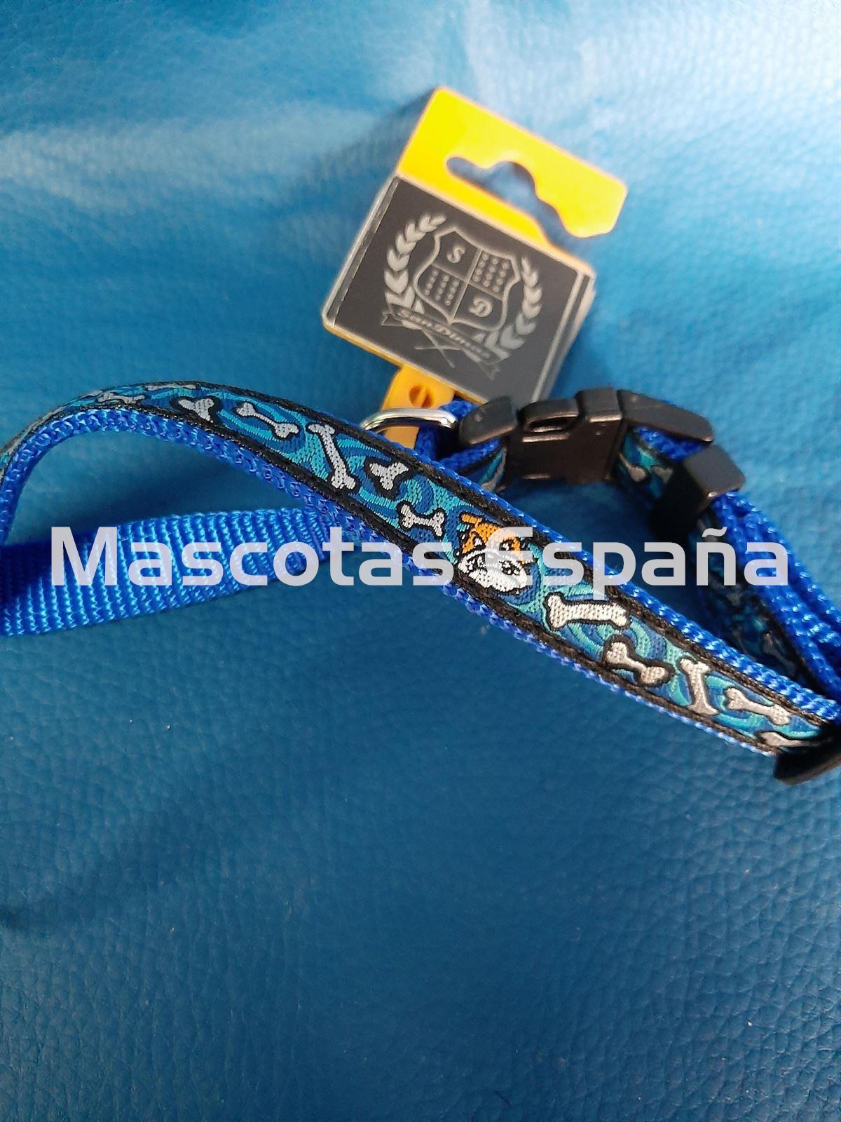 SAN DIMAS Collar Nylon Bull (15X250mm) Azul - Imagen 1