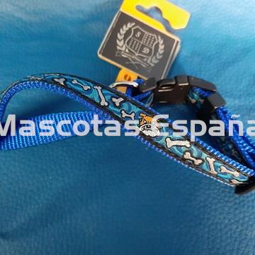 SAN DIMAS Collar Nylon Bull (15X250mm) Azul - Imagen 1