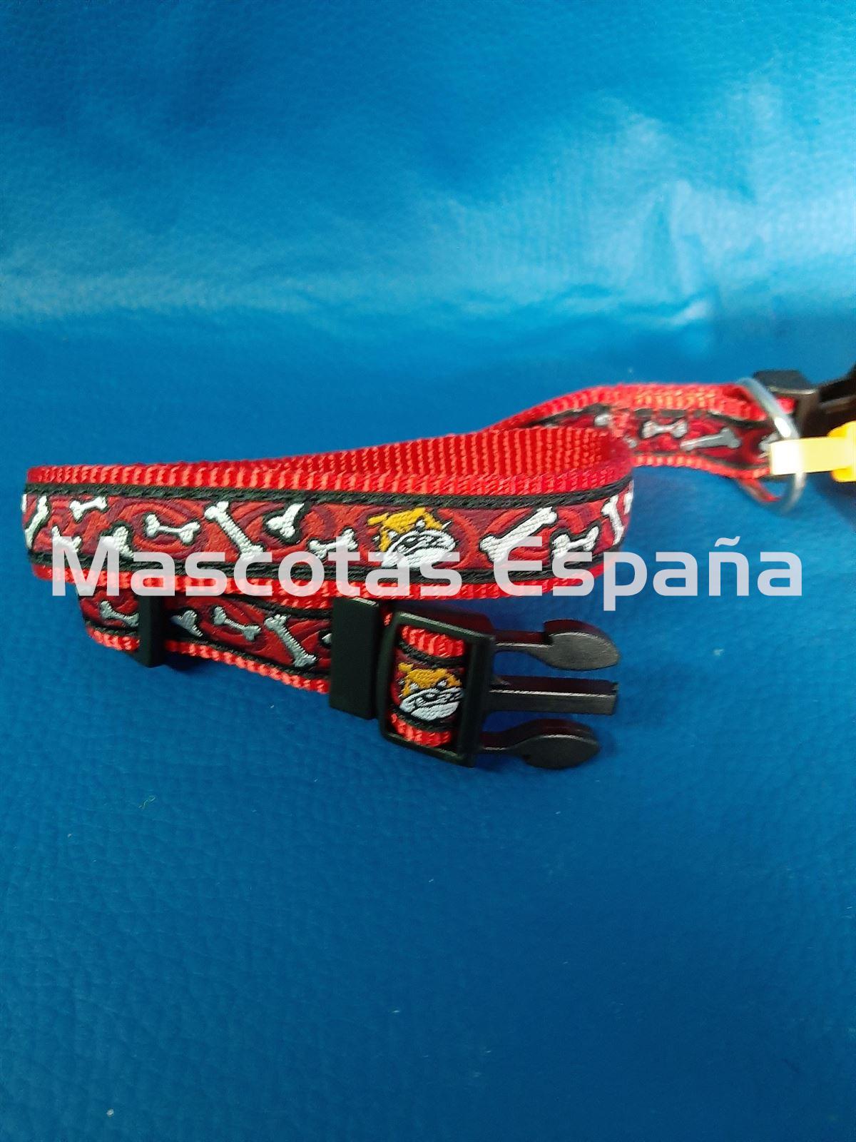 SAN DIMAS Collar Nylon BULL 20x300 Rojo - Imagen 1