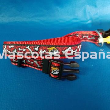SAN DIMAS Collar Nylon BULL 20x300 Rojo - Imagen 1