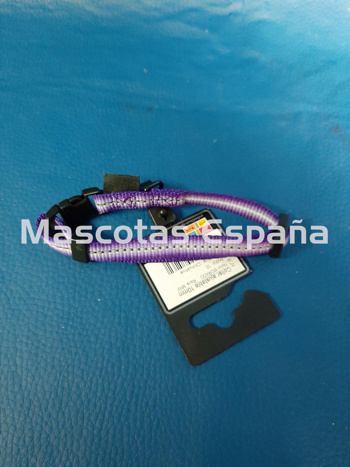 SAN DIMAS Collar Nylon Majestic 10mm Morado - Imagen 1