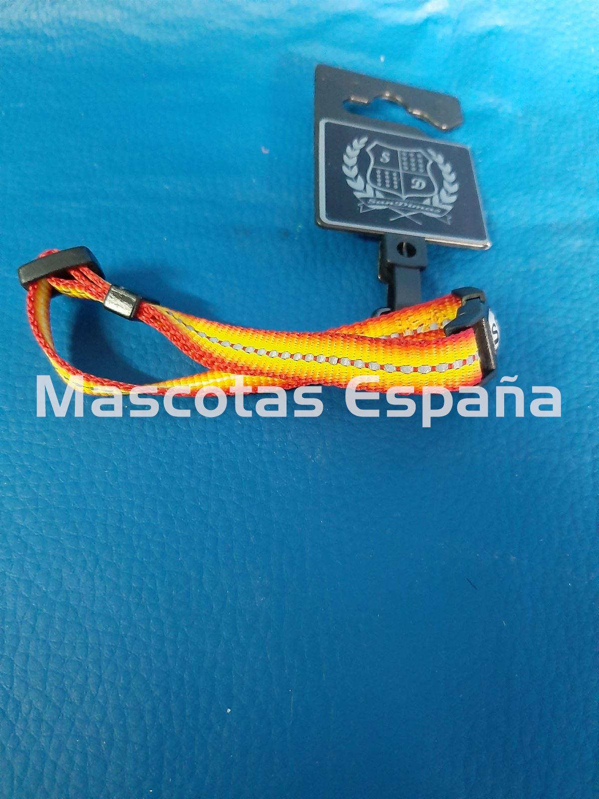 SAN DIMAS Collar Nylon Majestic 10mm Naranja/Amarillo - Imagen 1