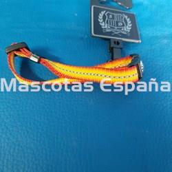 SAN DIMAS Collar Nylon Majestic 10mm Naranja/Amarillo - Imagen 1