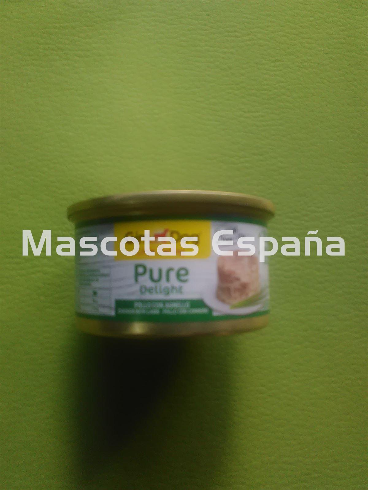 SAN DIMAS Gimdog Pure Delight sabor Pollo con Cordero Lata 85g - Imagen 1