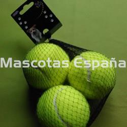 SAN DIMAS Juguete Pelota Tenis M (Malla 3 unidades) - Imagen 1