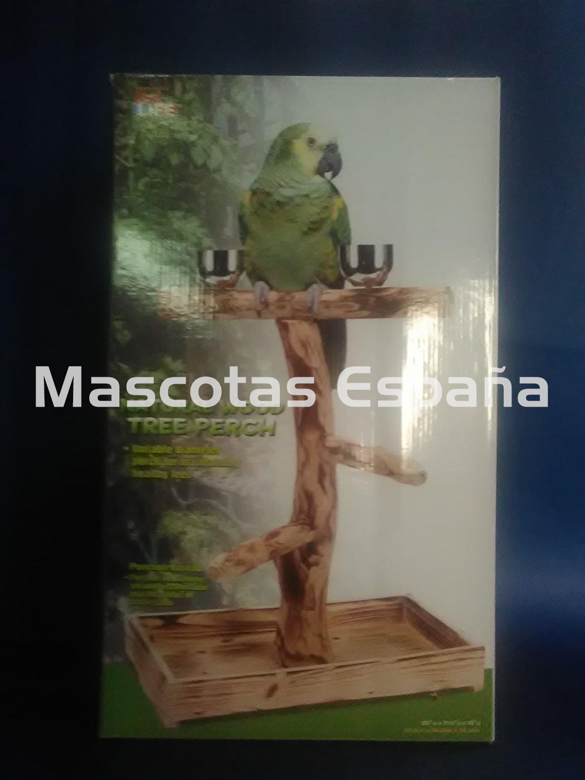 SAN DIMAS Penn-Plax Natural Wood Tree Perch (Reposa Aves Madera) - Imagen 1