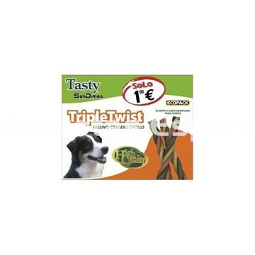 San dimas snack tasty tripletwist caja 40 unidades para perros tres barras en una - Imagen 1