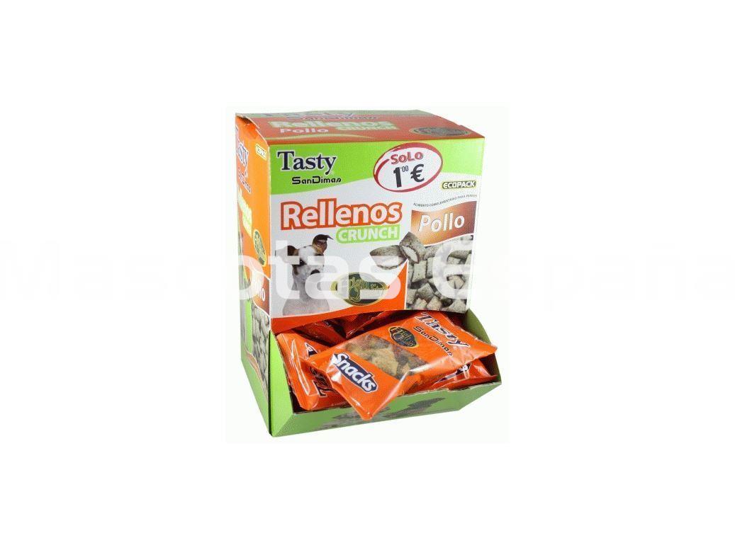 San dimas snacks tasty crunch pollo caja 40 unidades especial perros - Imagen 1