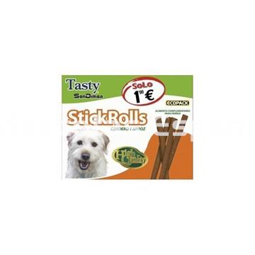 San dimas snacks tasty stick rolls cordero y arroz caja de 40 unidades barritas de cordero - Imagen 1